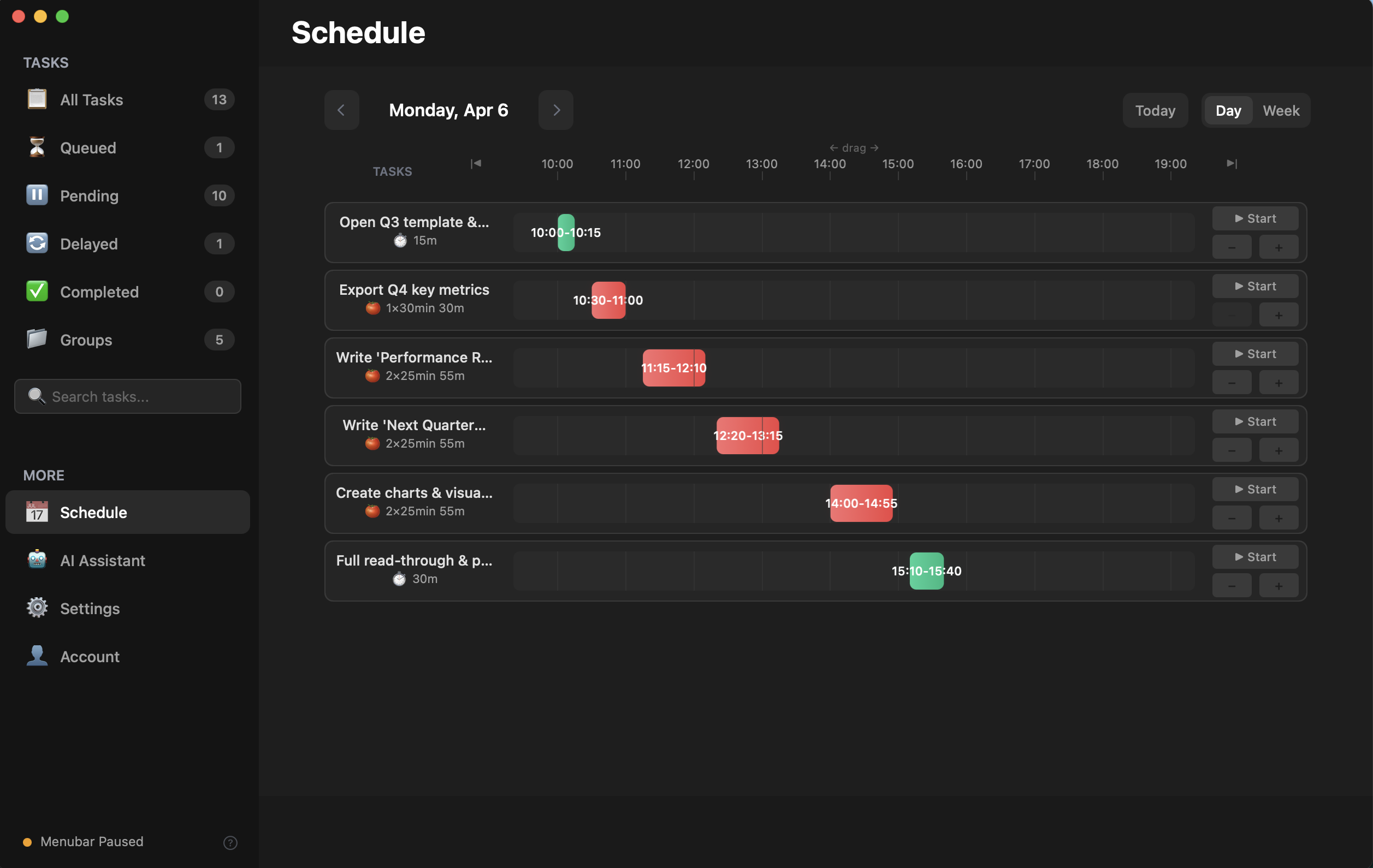 Schedule Day View