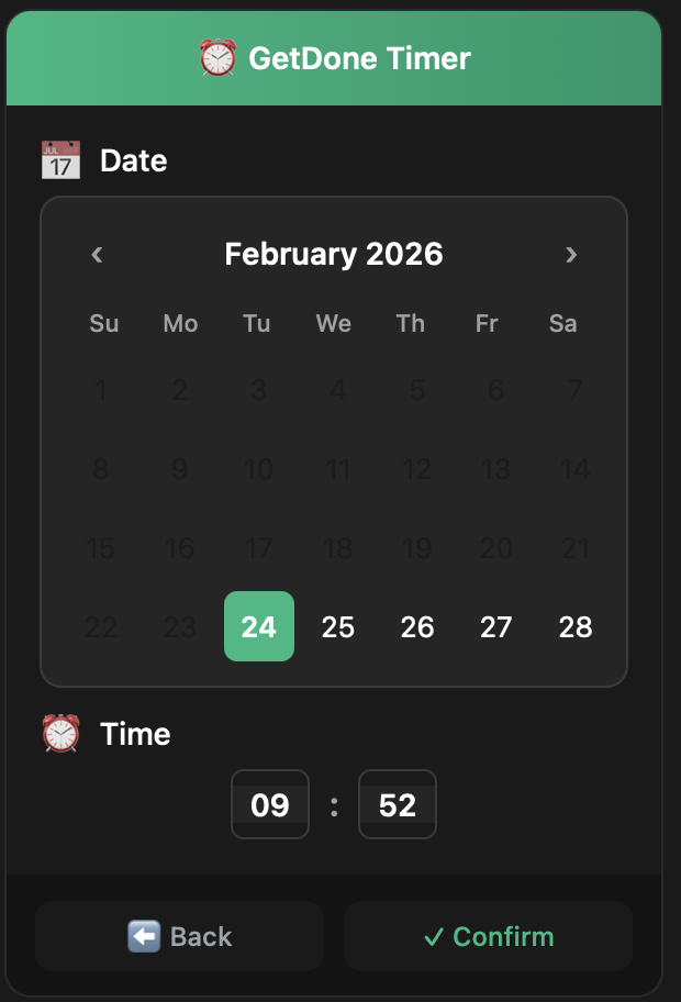 Schedule Picker